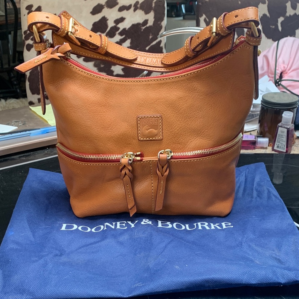 Dooney & Bourke Brown Leather Shoulder Bag